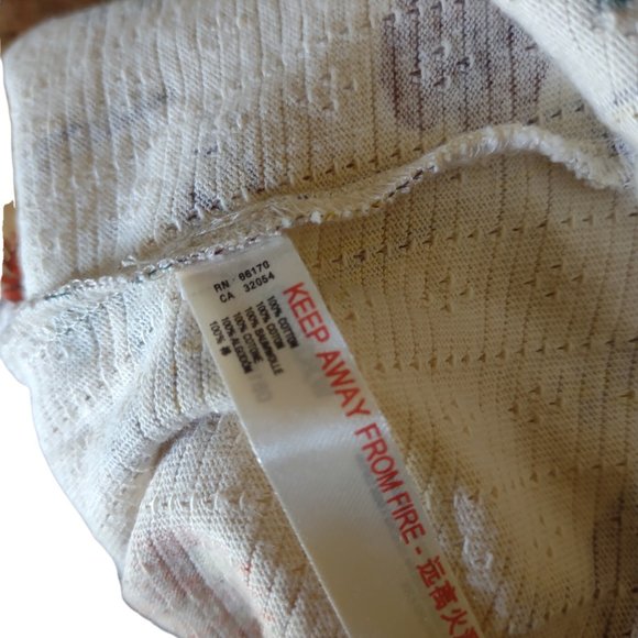 Anthropologie Puff Sleeved Boho Floral Romper Cream Fall Florals M NWT - Picture 16 of 16